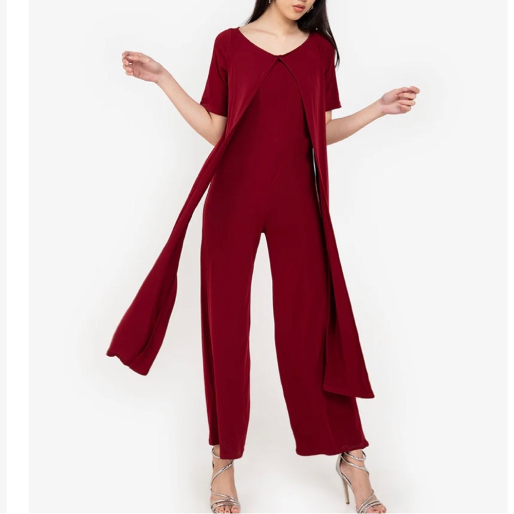 Cole Vintage Overlay Wide-Leg Jumpsuit